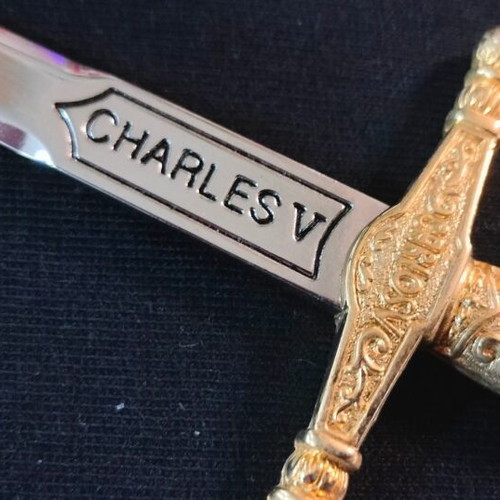 Charles V Sword Paper Cutter like new, metal 6.5″