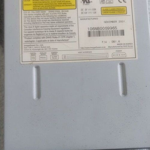 DVD-ROM drive like new with 3.5mm headphone jack and volume control