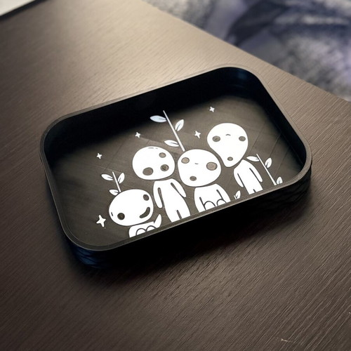 Kodama Forest Spirits Tray Studio Ghibli Inspired, new