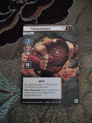 Marvel Champions Juggernaut promo card new