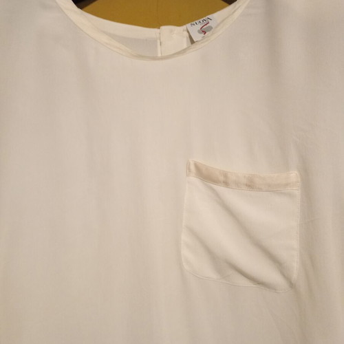 Nuova Citta vintage silk blouse 1995, white beige
