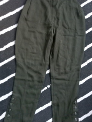 Kookai vintage pants with metallic buttons, like new, green