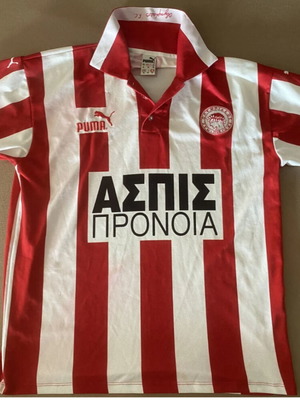 Olympiacos Jersey 1998 Used Authentic