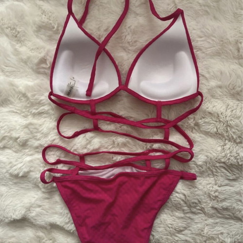 Bikini set pink new, size S