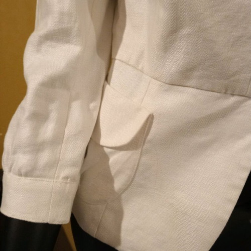 MNG Suit Vintage jacket 100% linen new, size 42, white