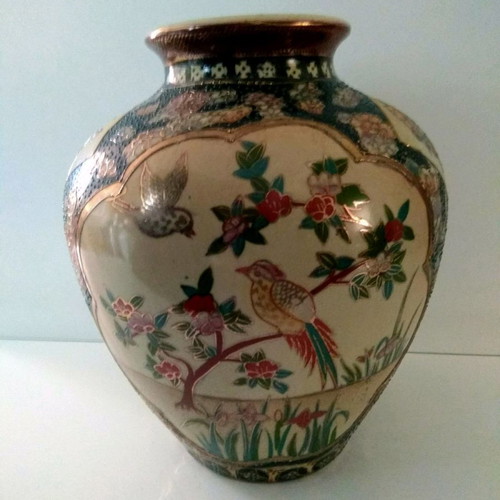 Royal Satsuma vases used, pack of 3, height 23 cm