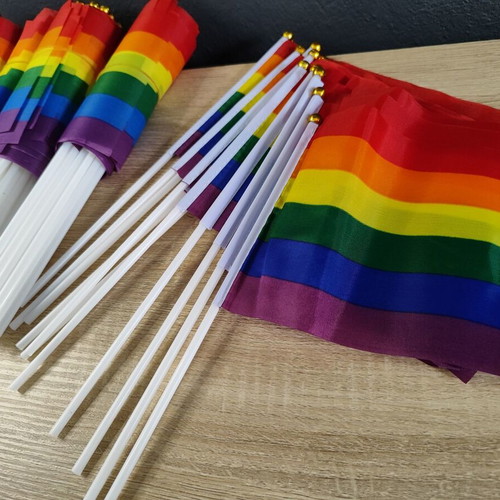 Rainbow Pride Small LGBT Pride Flags Pack of 86 Like New
