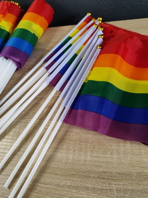 Rainbow Pride Small LGBT Pride Flags Pack of 86 Like New