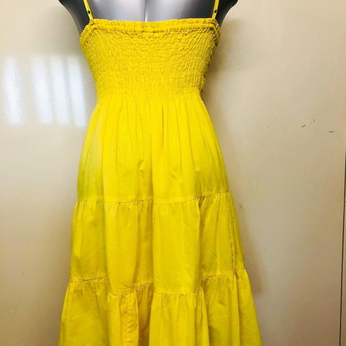 Speed Control dress new, size M, yellow cotton