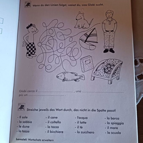 Learning Italian with Globi book used