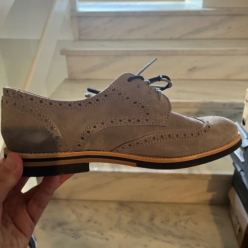 Dune London grey suede brogues like new