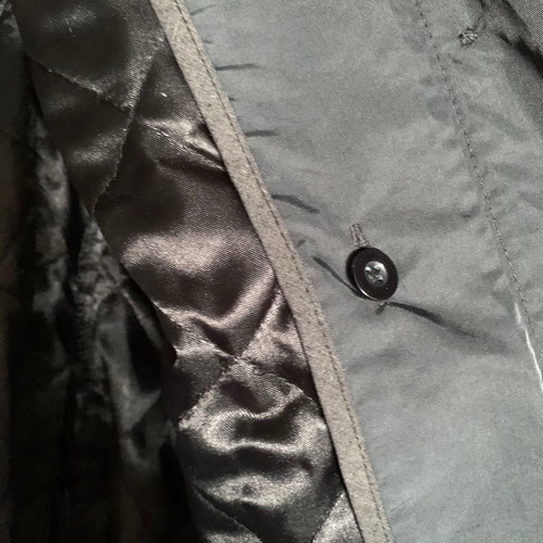 Women's coat new, black with warm removable lining and belt