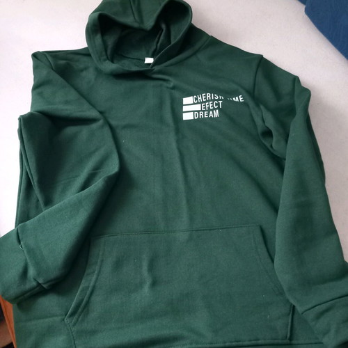 Hoodie green like new, size S