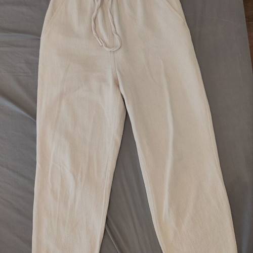 Zara beige cotton trousers S used