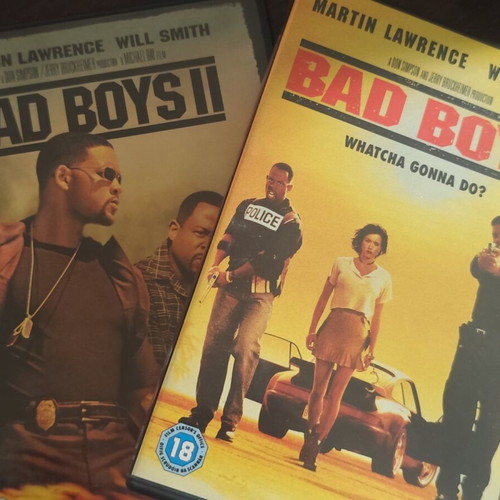 Bad Boys 1 and 2 DVD used, double disc, adventure