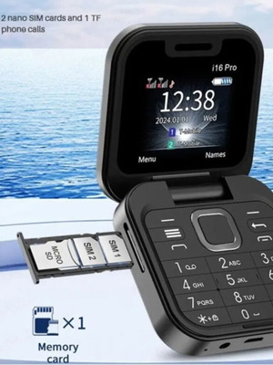Αναδιπλούμενο κινητό τηλέφωνο i16 Pro με 2 SIM νέο