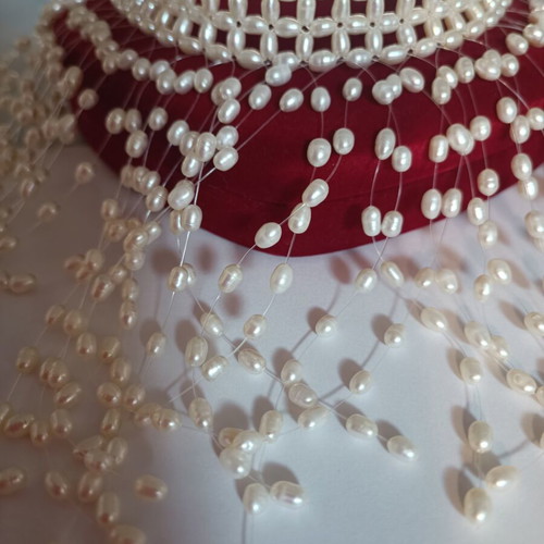 Necklace Vrochi with Freshwater Pearls, 35cm Length, 14K Clasp like new