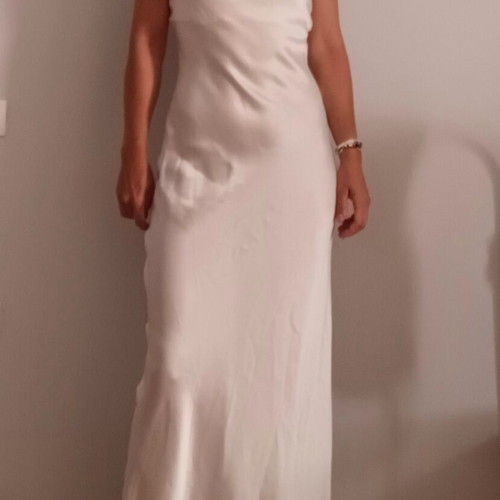 Bershka dress, white beige, size M 38 10