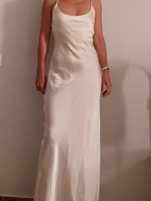 Bershka dress, white beige, size M 38 10