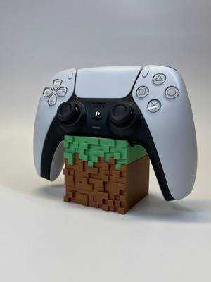 Minecraft Grass Block PS5 Controller Stand made to order