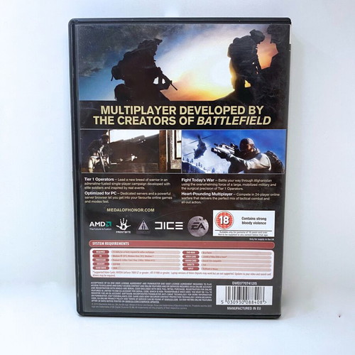 Medal of Honor PC game used, complete with manual and extras