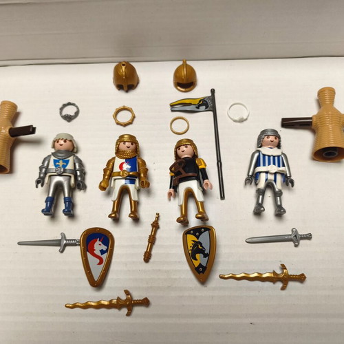 Playmobil kings and princes set with weapons and crowns