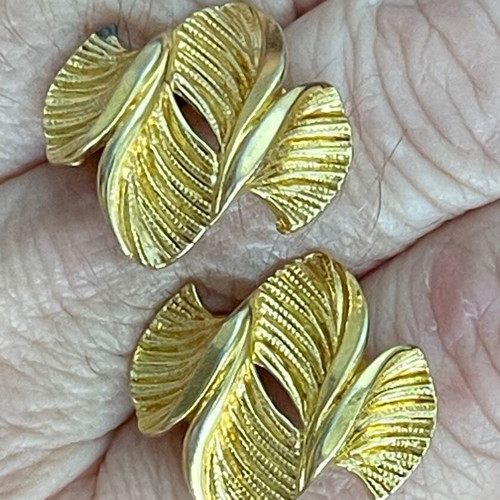 Vintage Clip Earrings New Gold Color
