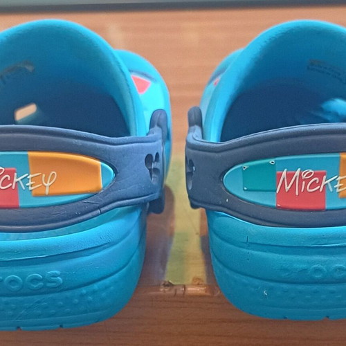 Boys' summer shoes used, blue sandals size 23-24