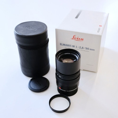 Leica Elmarit M 90mm f/2.8 Black E46 MF lens like new