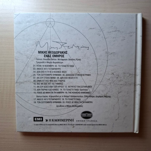 Mikis Theodorakis Enas Omiros CD new, entechno