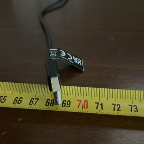 USB cable male to micro USB male 60cm like new