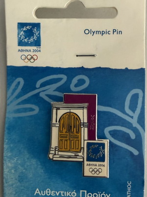 Olympic Pin Traditional Sifnos Door Athens 2004 new