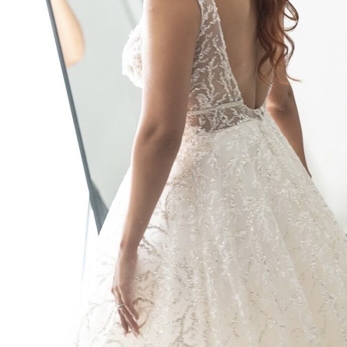 Wedding dress like new, size M 38, white