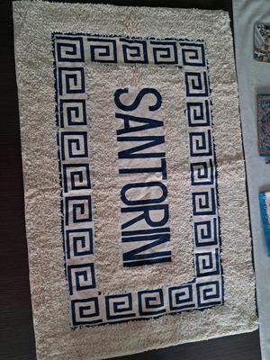 Santorini souvenir set new with cups wallets ashtrays magnets and rug
