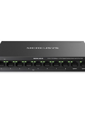 MERCUSYS MS110CMP 10-port επιτραπέζιο switch PoE+ με 8 θύρες PoE+