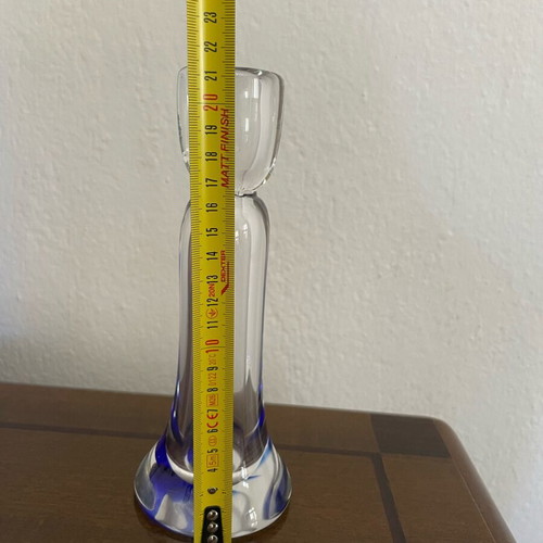 Handmade glass soliflore vase like new, Murano art glass