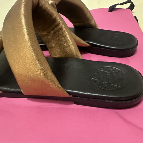 Sandalista women's sandals new, bronze color, size 37 narrow fit