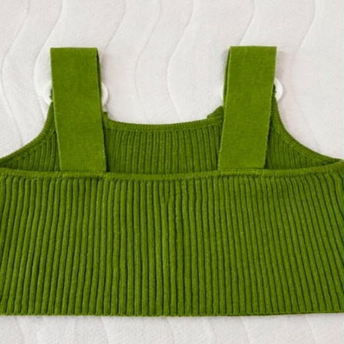 Summer knitted top like new, green, size S