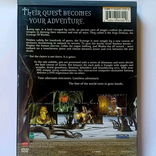 Scourge of Worlds DVD μεταχειρισμένο, A Dungeons Dragons Adventure 2003