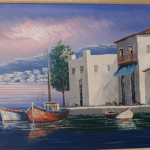 Authentic painting used by unknown artist