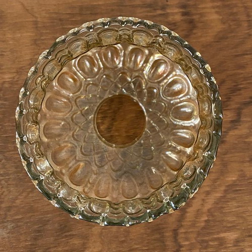 Lamp glass used, antique, set of 3 pieces