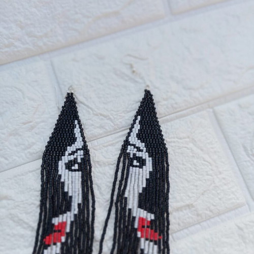Handmade earrings new with face design