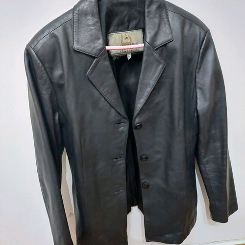 Leather jacket like new, black, size XL