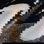  Ασπρόμαυρο βάζο      J. Słuczan Orkusz Glassworks Poland Art Glass Black & White Vase