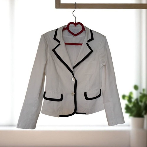 Cotton jacket Anastasio like new, black and white, size M