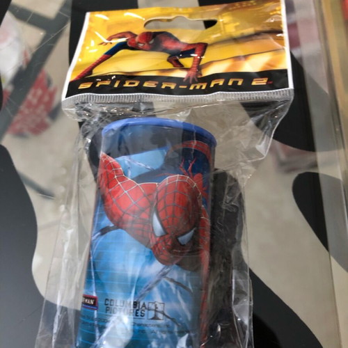 Spider-Man 2 Movie school set with small notepad, pencil, eraser, sharpener, and pen