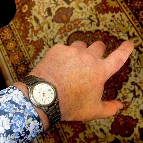 Citizen titanium watch like new, Quartz, 35mm