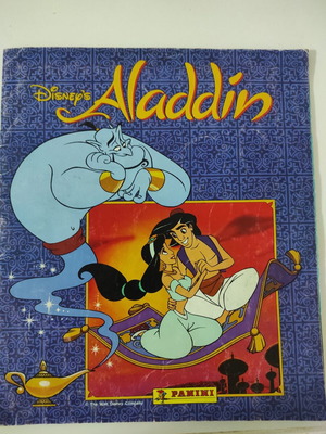 Άλμπουμ Panini Aladdin μεταχειρισμένο, λείπουν μερικά αυτοκόλλητα