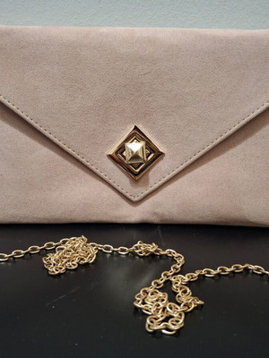 Pierro Accessories women's pink evening envelope bag like new