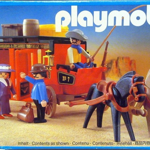 Playmobil 3245 Red Western Stagecoach used without box